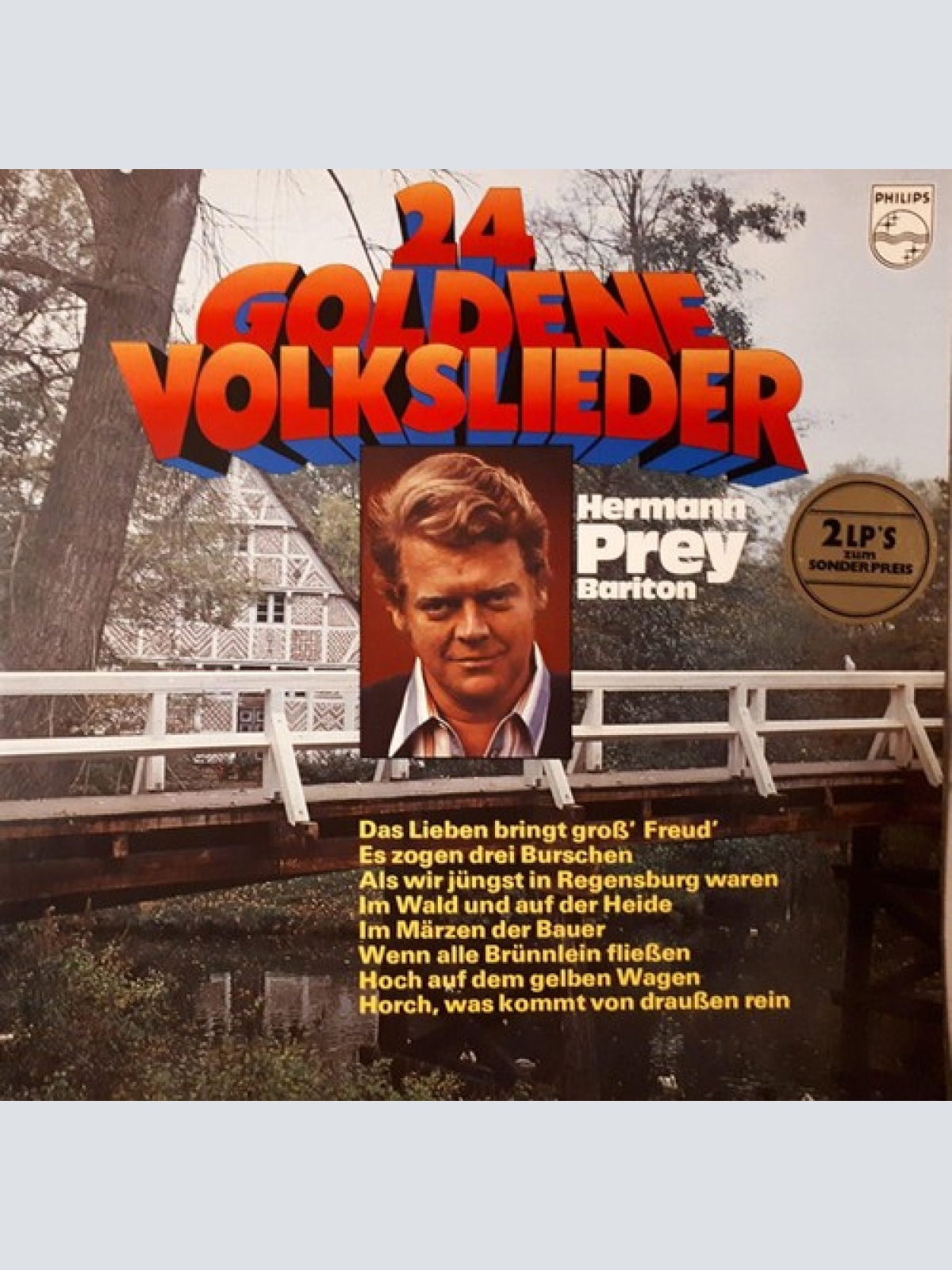 2xLP, Gat Hermann Prey - 24 Goldene Volkslieder