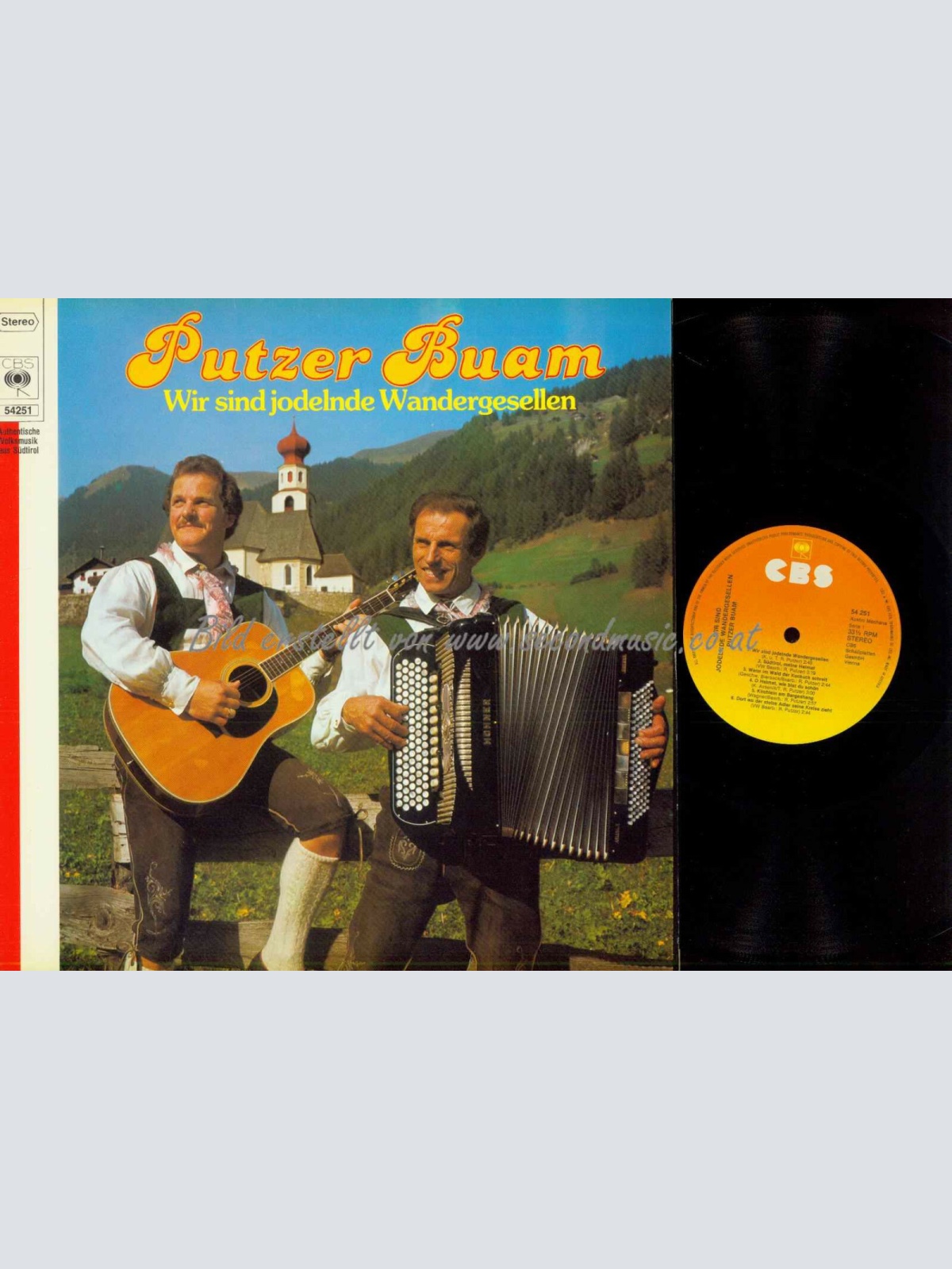 LP--Putzer Buam – Wir Sind Jodelnde Wandergesellen  / NM
