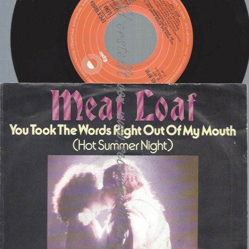 7"  Meat Loaf – You Took The Words Right Out Of My Mouth