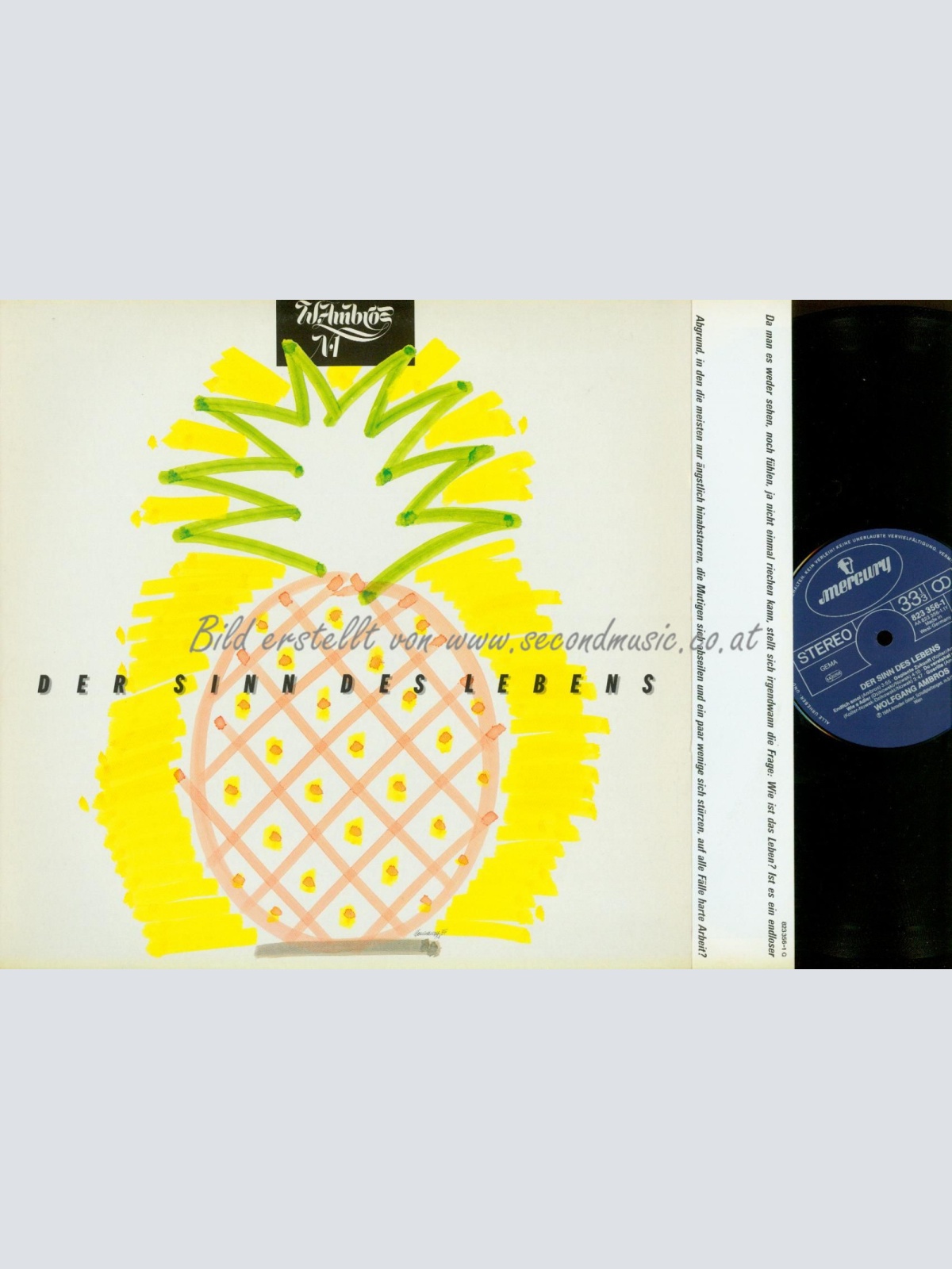 LP-WOLFGANG AMBROS DER SINN DES LEBENS //OIS // MERCURY  DE
