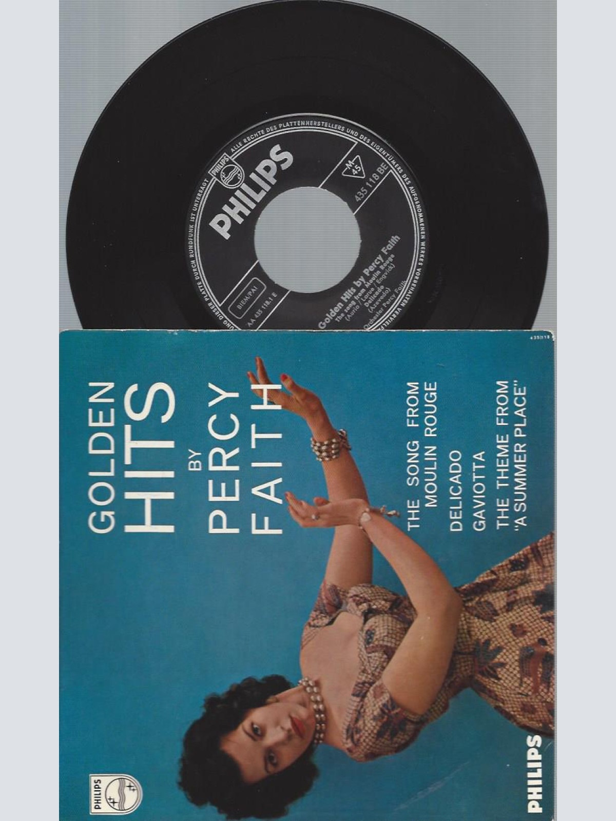 7"   Percy Faith  Golden Hits By Percy Faith