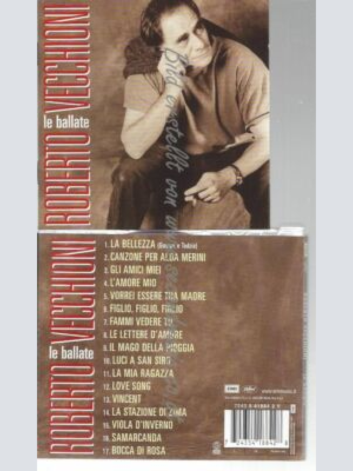 CD--ROBERTO VECCHIONI--LE BALLATE