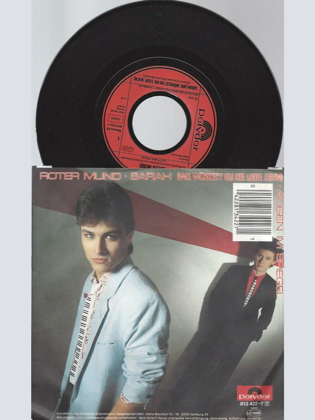 7" Roter Mund – Sarah (Wie Würdest Du Die Liebe Seh'n)