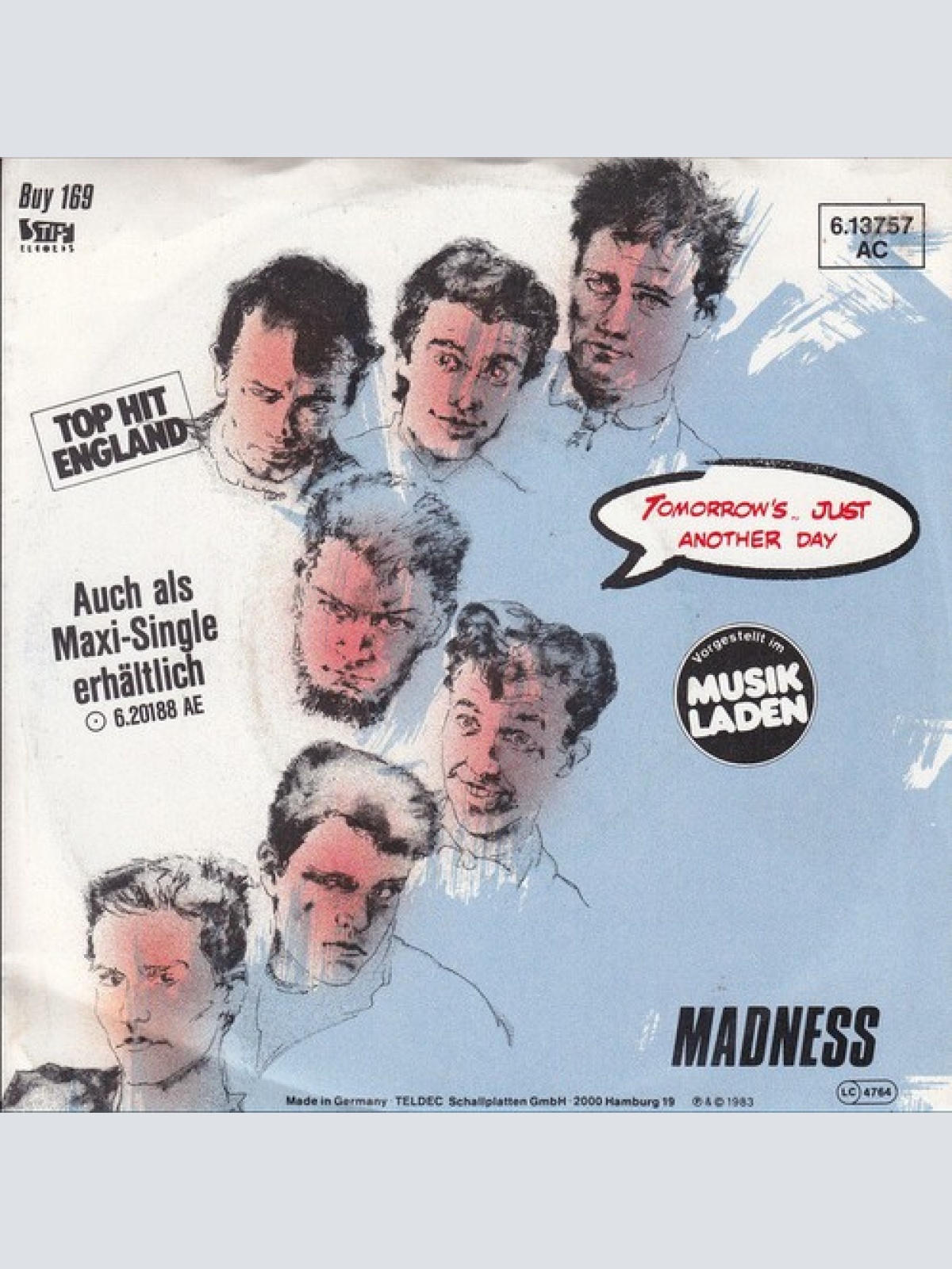 7", Single Madness - Tomorrow's.. Just Another Day / Madness (Is All In The M...