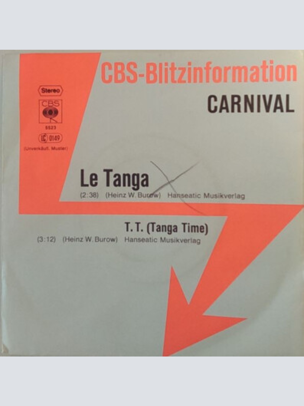 7", Single, Promo Carnival (11) - Le Tanga