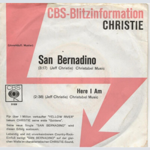 7", Promo Christie -  San Bernadino