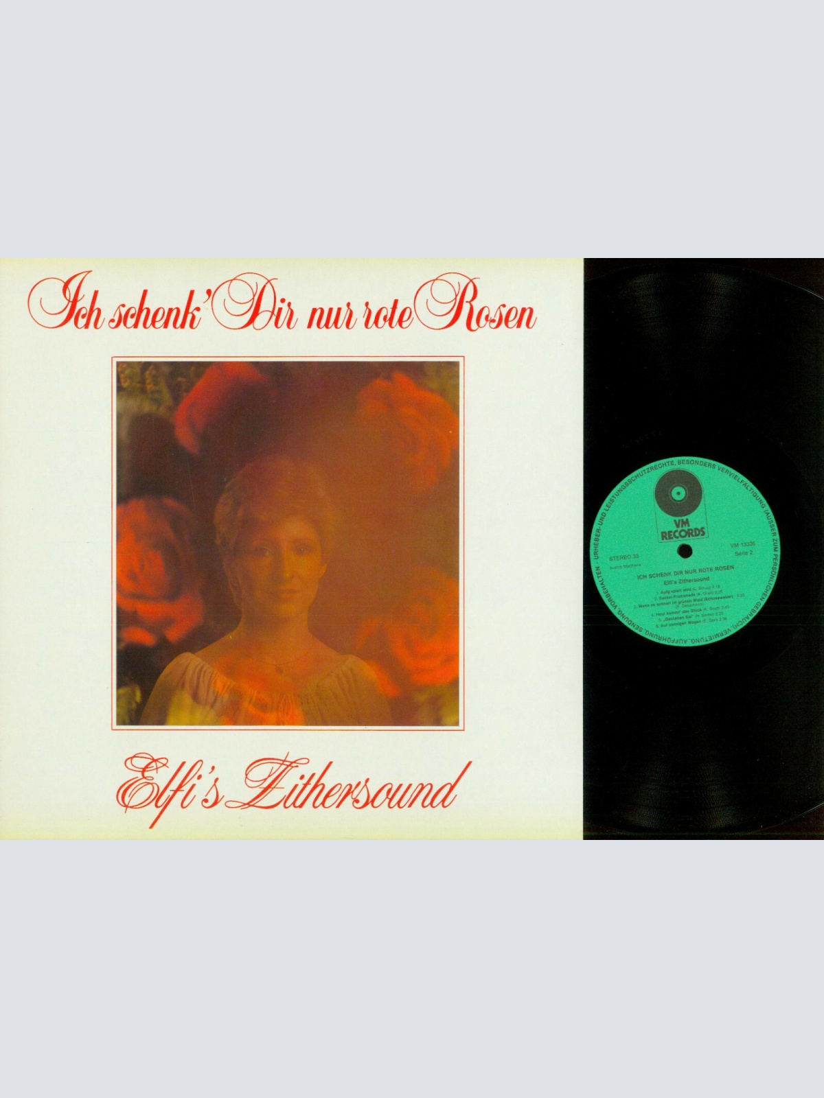 LP--Elfis Zithersound -- Ich schenk Dir nur rote Rosen    / NM