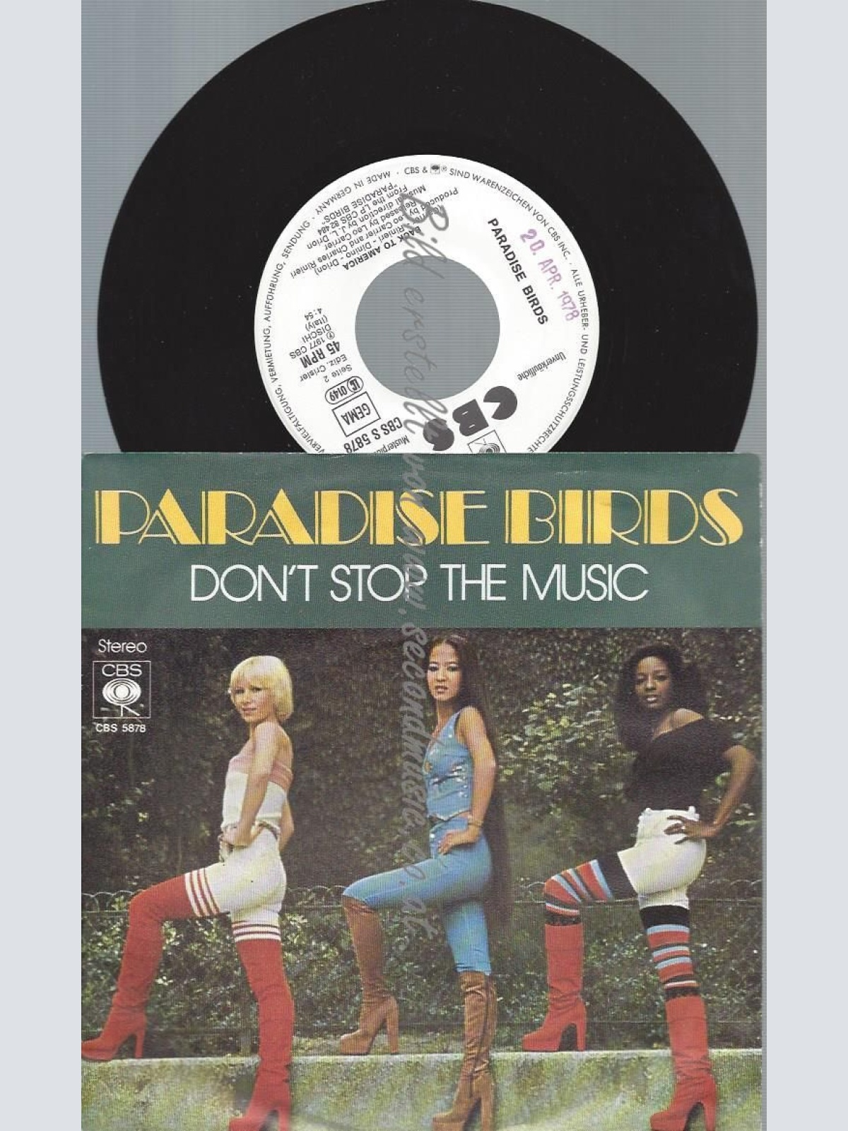 7"   Paradise Birds  Don't Stop The Music  //PROMO