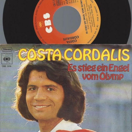 7"   Costa Cordalis – Es Stieg Ein Engel Vom Olymp
