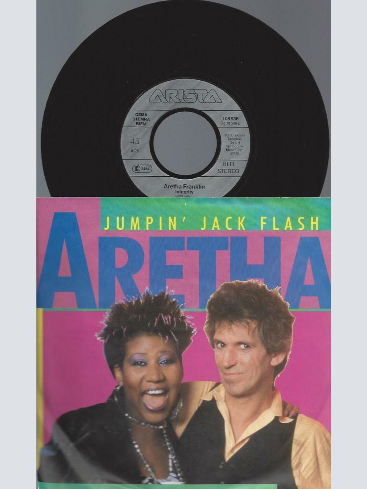 7"   Aretha Franklin – Jumpin' Jack Flash