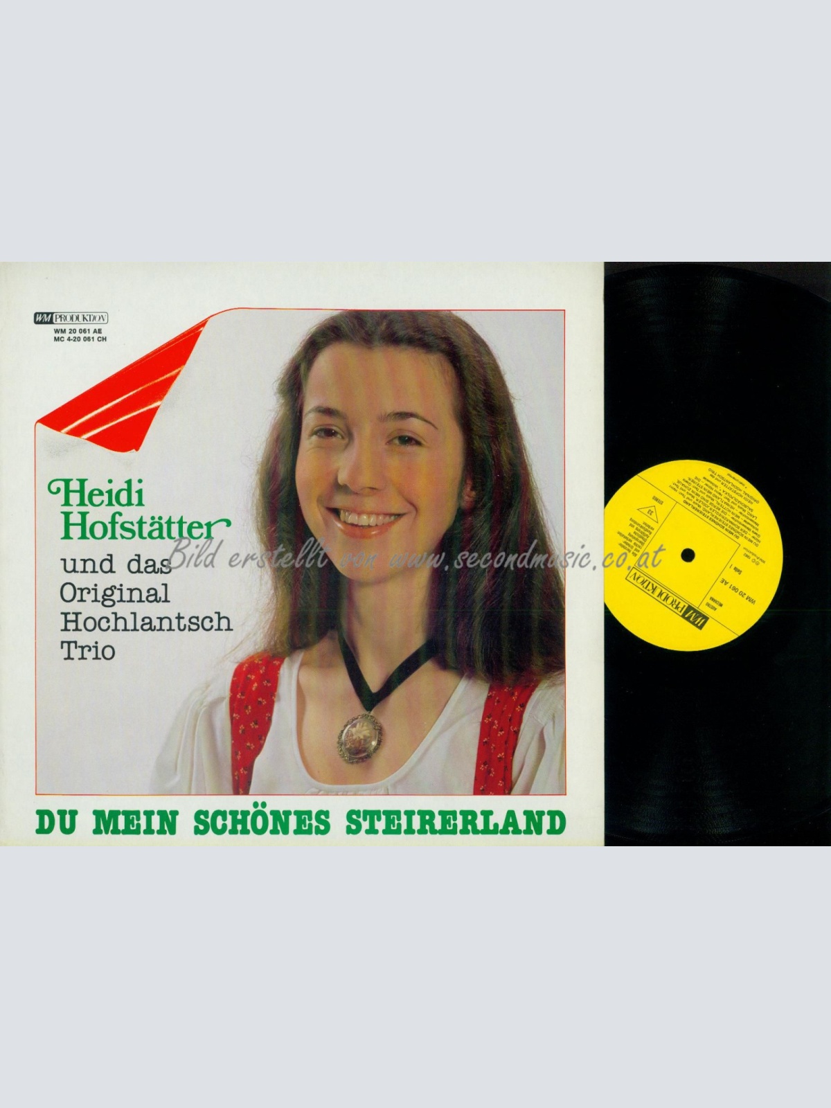 LP--HEIDI HOFSTÄTTER HOCHLANTSCH TRIO DU MEIN SCHÖNES STEIRERLAND
