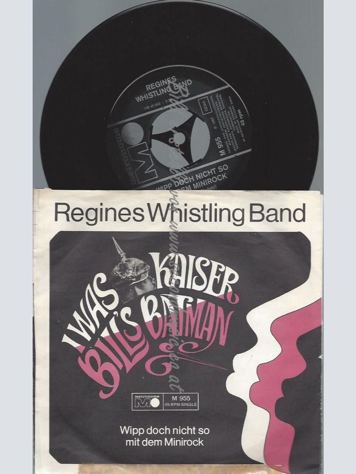 7"  Regines Whistling Band  I Was Kaiser Bill's Batman