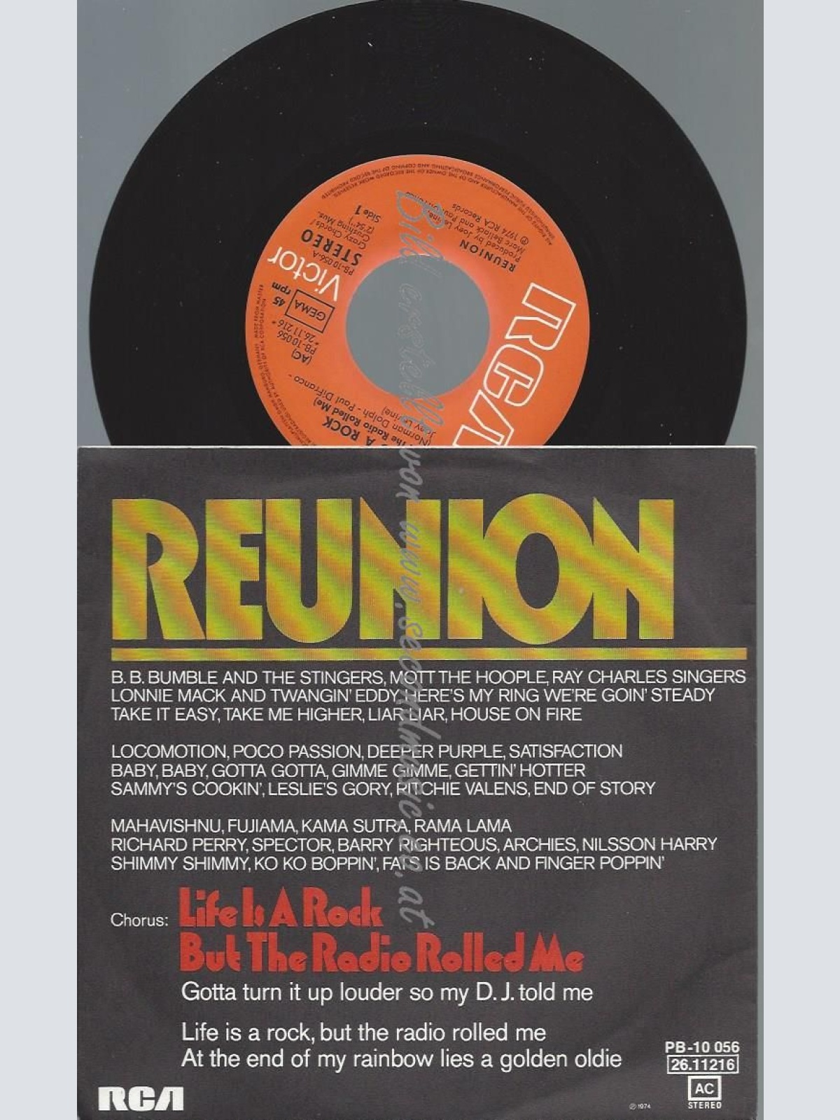 7"   Reunion   Life Is A Rock