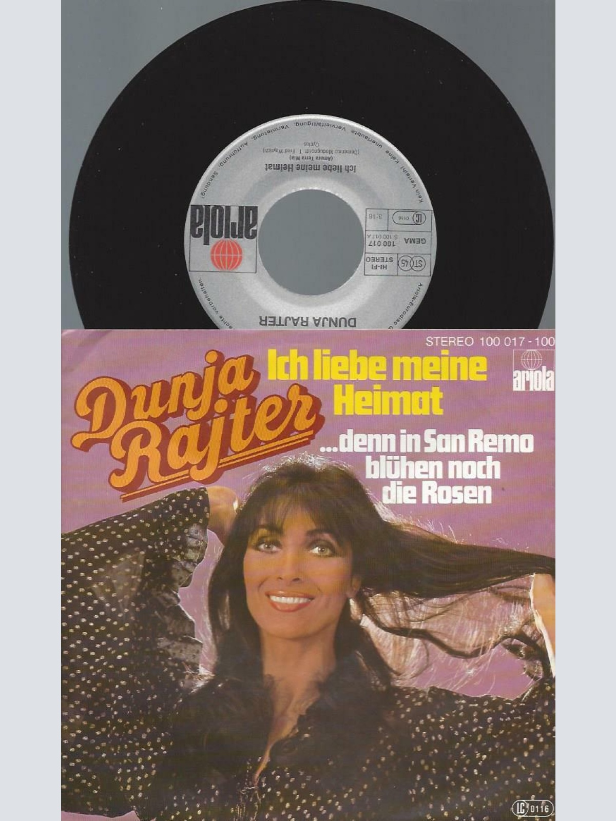 7" Dunja Rajter – Ich Liebe Meine Heimat