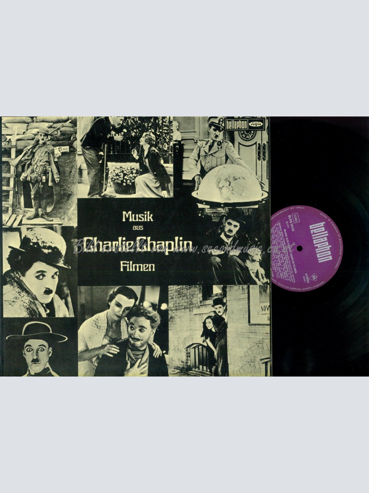 LP-- Charlie Chaplin - Michel Villard  Musik Aus Charlie Chaplin Filmen // FOC