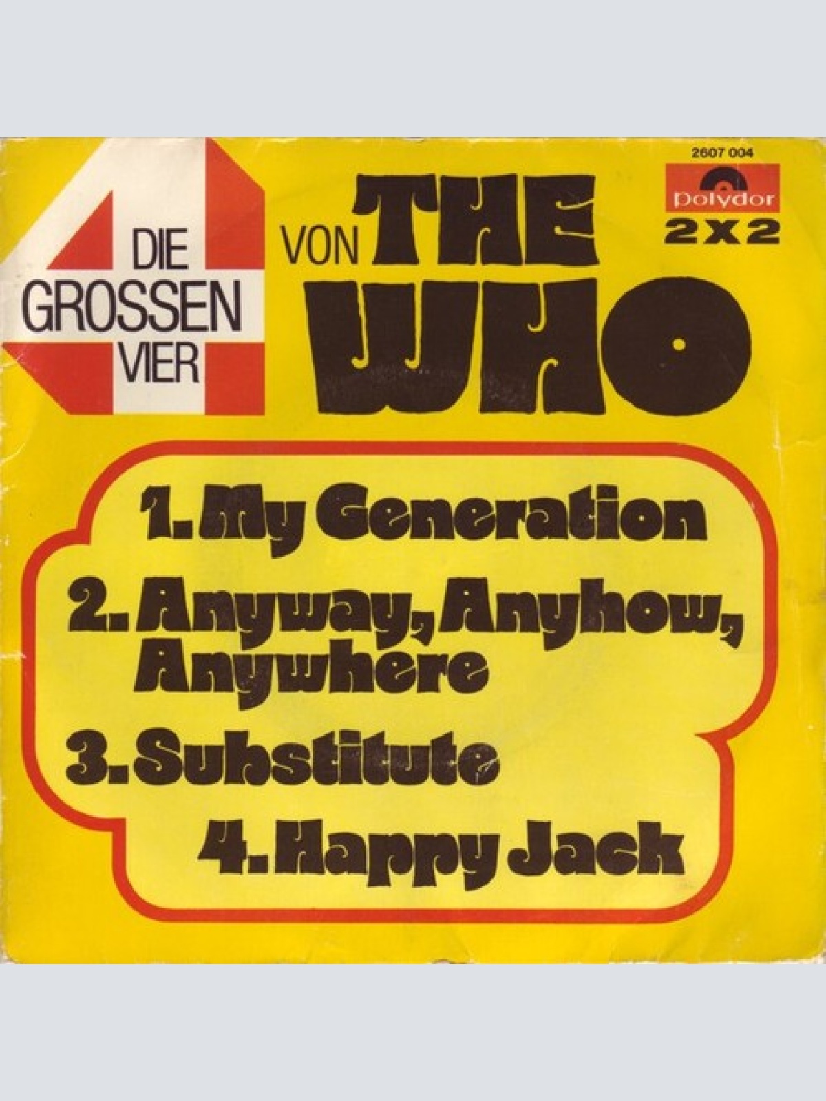 2x7" The Who - Die Grossen Vier