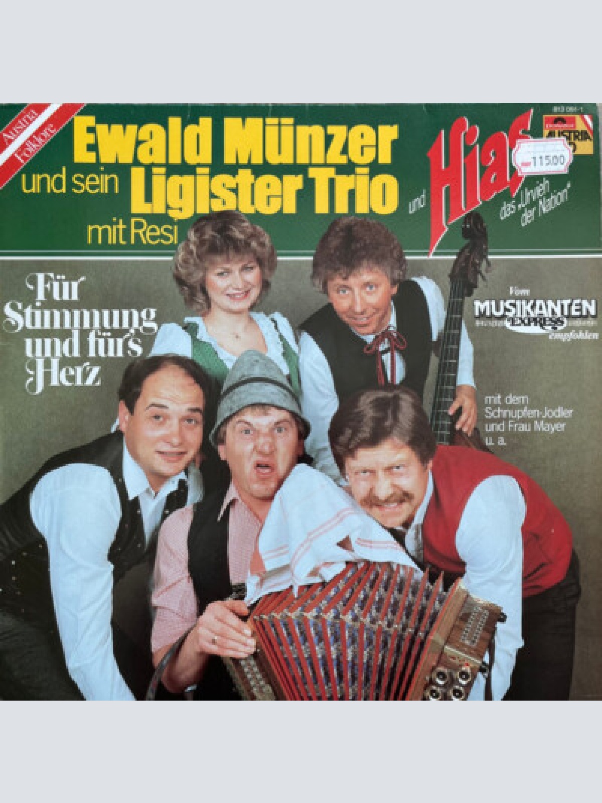 LP, Album, Club Ewald Münzer Und Sein Ligister Trio*, Hias Und Resi* - Für St...