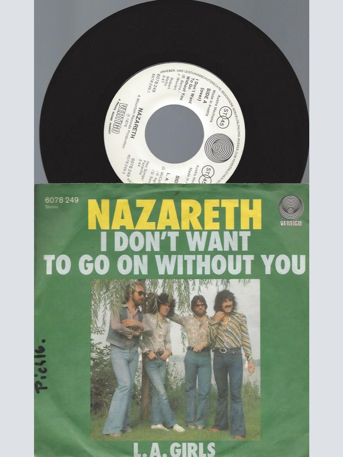 7"    Nazareth   – I Don't Want To Go On Without You
