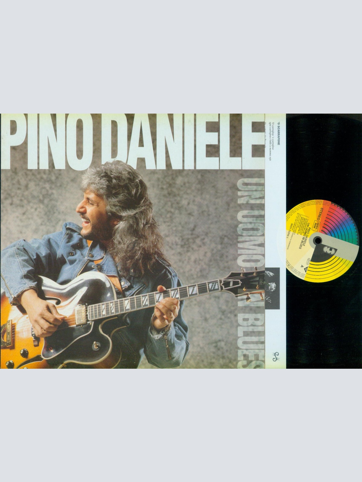 LP--Pino Daniele – Un Uomo In Blues //OIS 1991