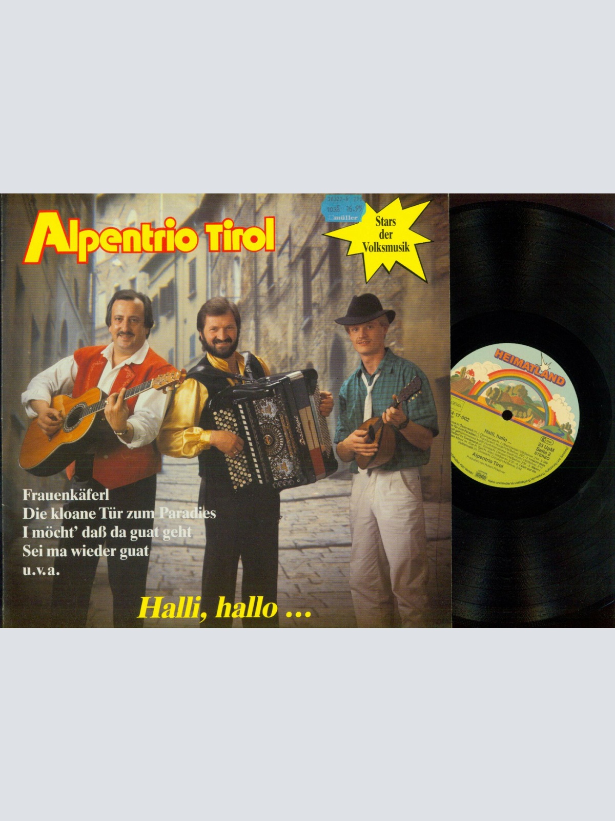 LP--Alpentrio Tirol – Halli, Hallo - NM