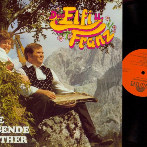 LP-- Duo Elfi und Franz-- Die singende Zither-- NM
