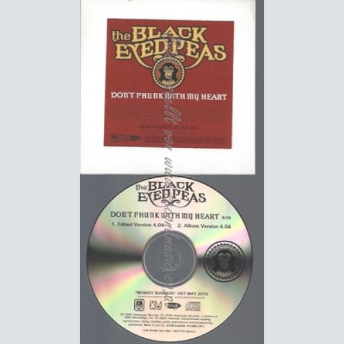 PROMO CD--THE BLACK EYED PEAS-DONT PHUNK WITH MY HEART--2TR