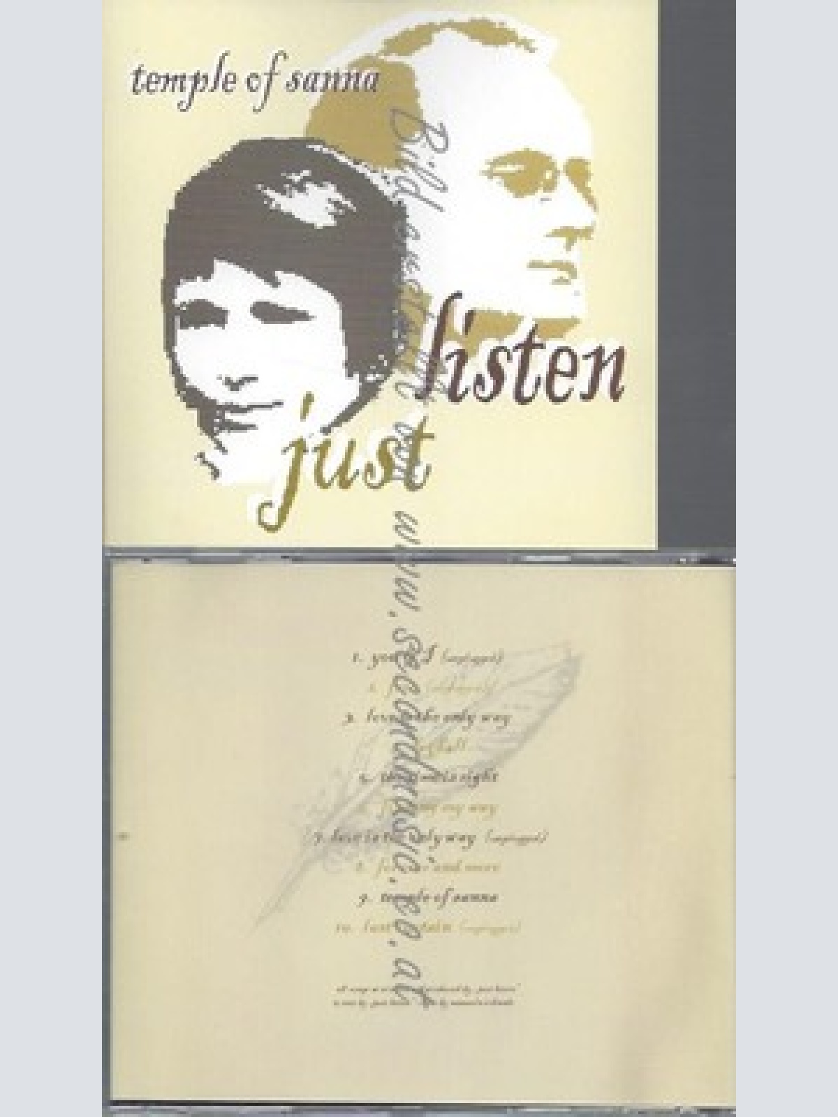 PROMO CD--TEMPLE OF SANNA--LISTEN JUST--10TR