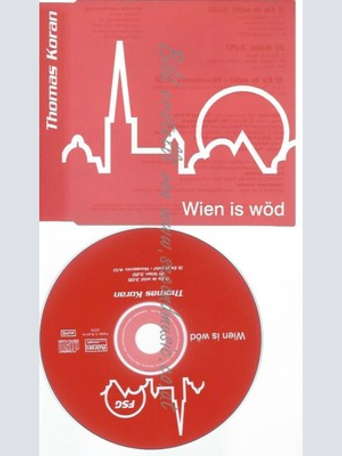 PROMO CD--THOMAS KORAN --WIEN IS WÖD-- G LUX-- H FENDRICH