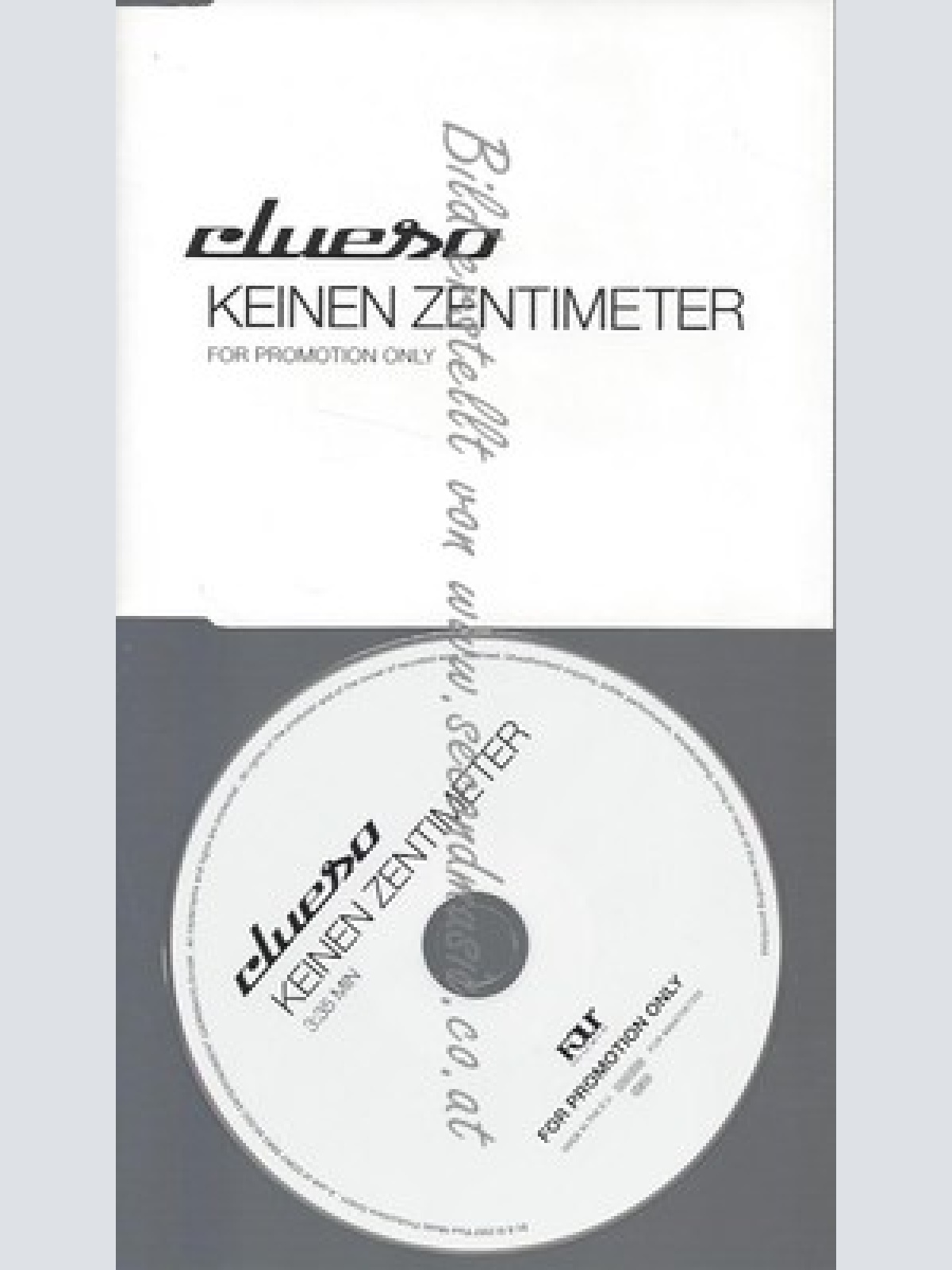 PROMO CD--CLUESO --KEINEN ZENTIMETER -- 1TR