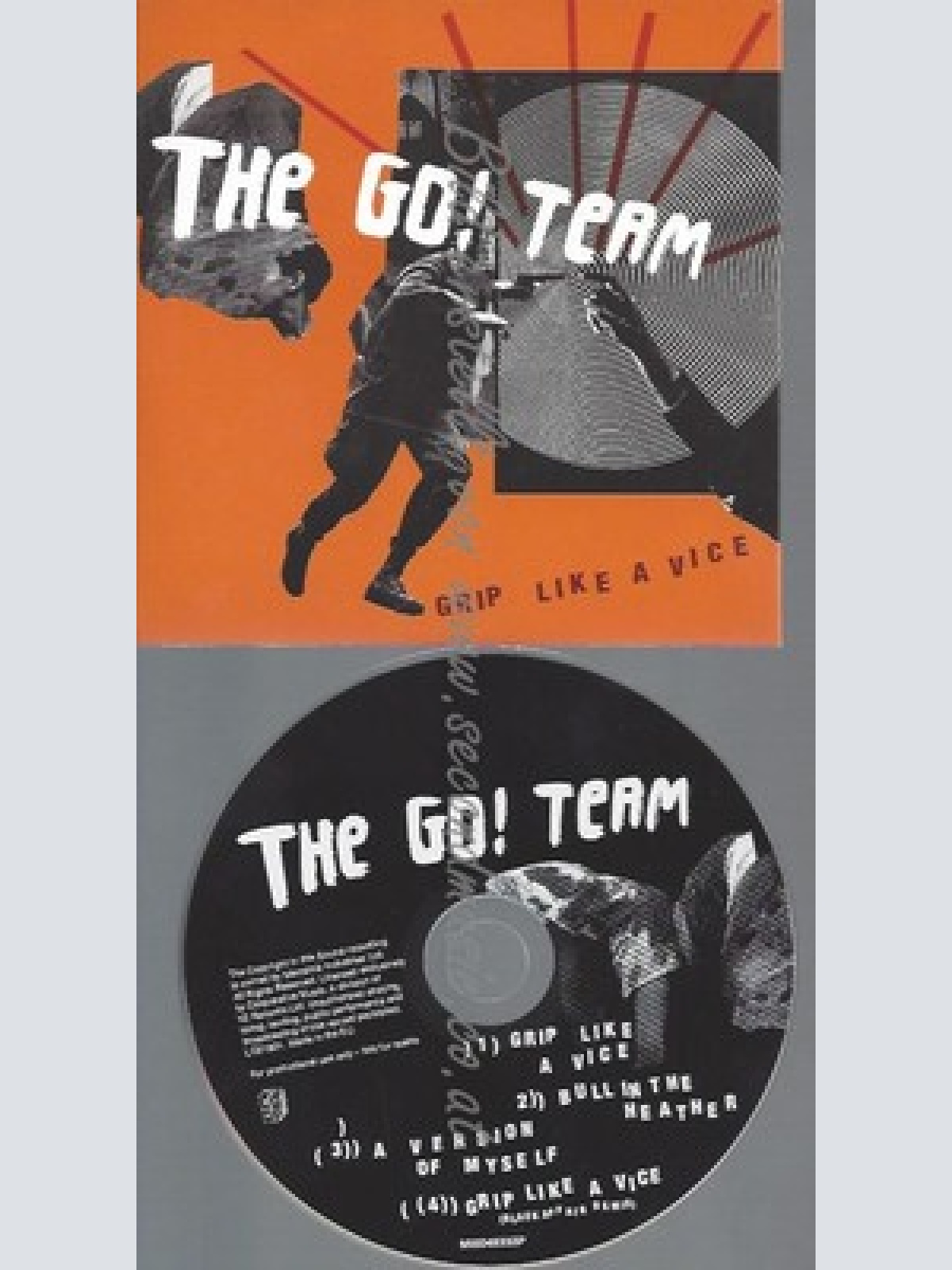 PROMO CD--THE GO TEAM--GRIP LIKE A VICE--4TR