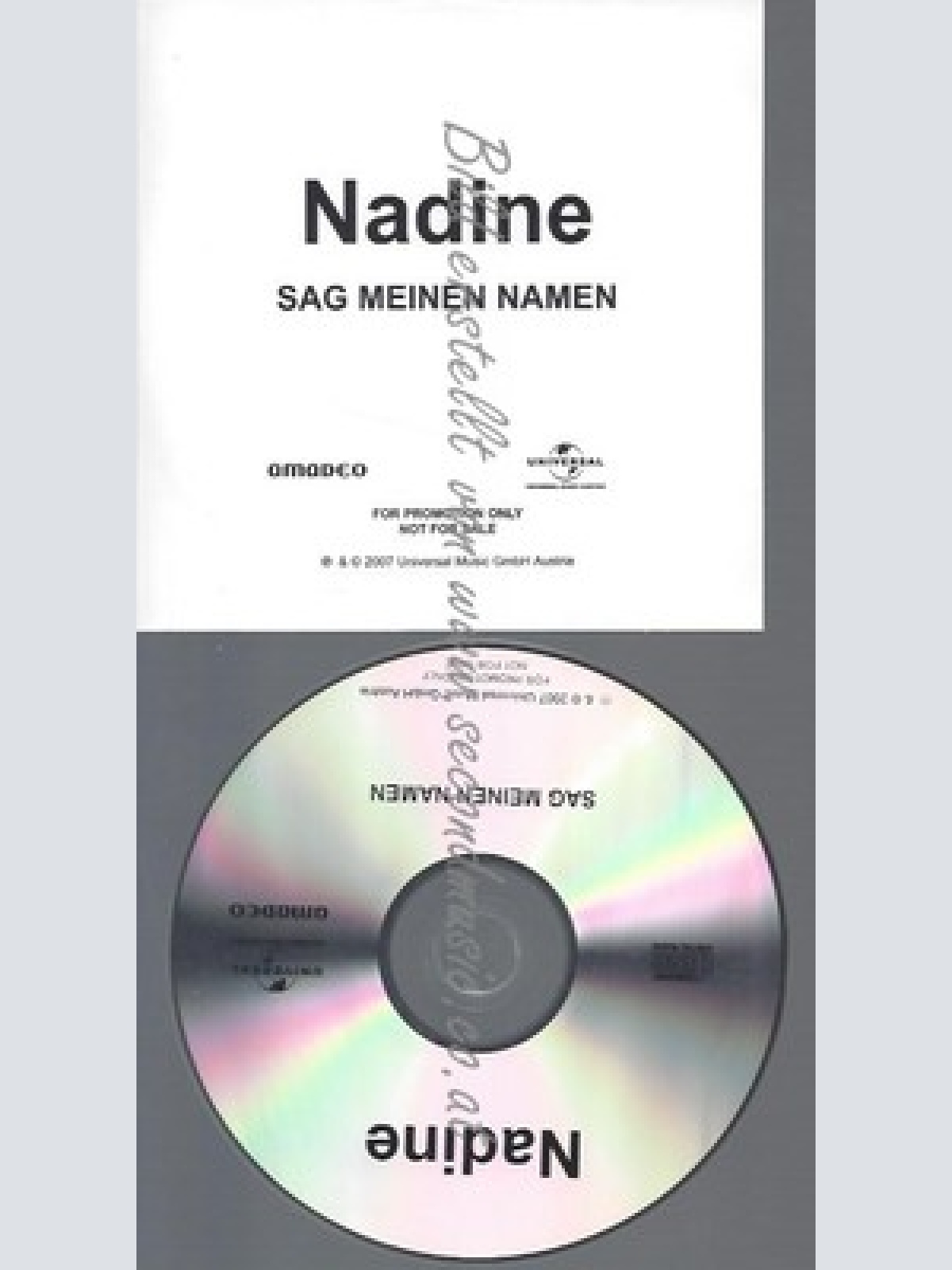 PROMO CD--NADINE--SAG MEINEN NAMEN--