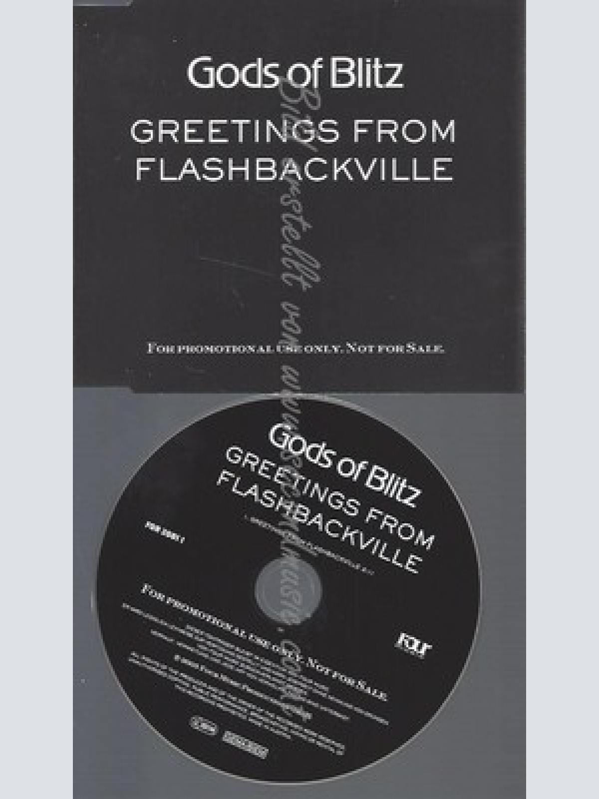 PROMO CD--GODS OF BLITZ--GREETINGS FROM FLASHBACKVILLE--1TR