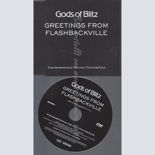 PROMO CD--GODS OF BLITZ--GREETINGS FROM FLASHBACKVILLE--1TR