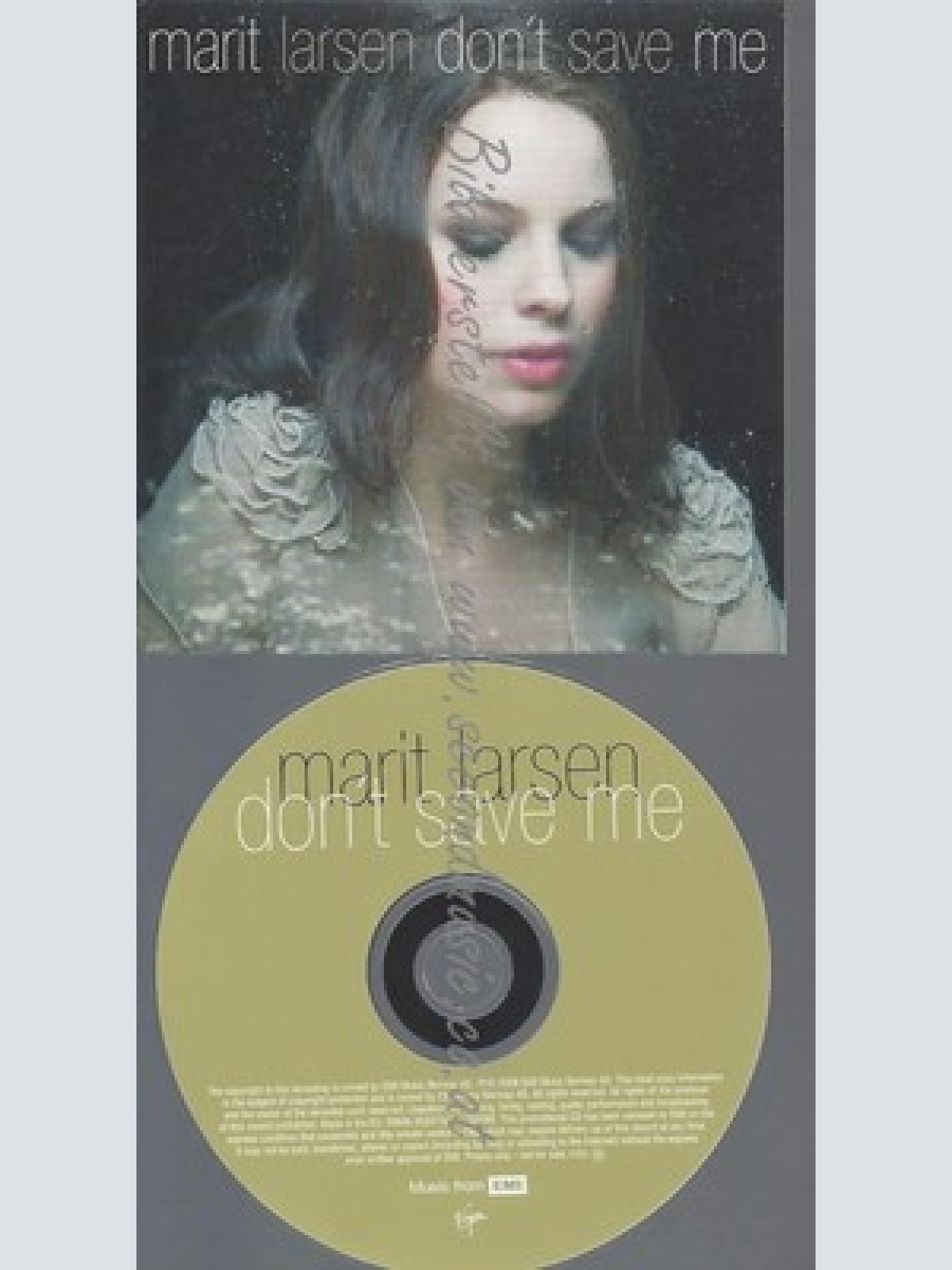 PROMO CD--MARIT LARSEN--DONT SAVE ME--1TR