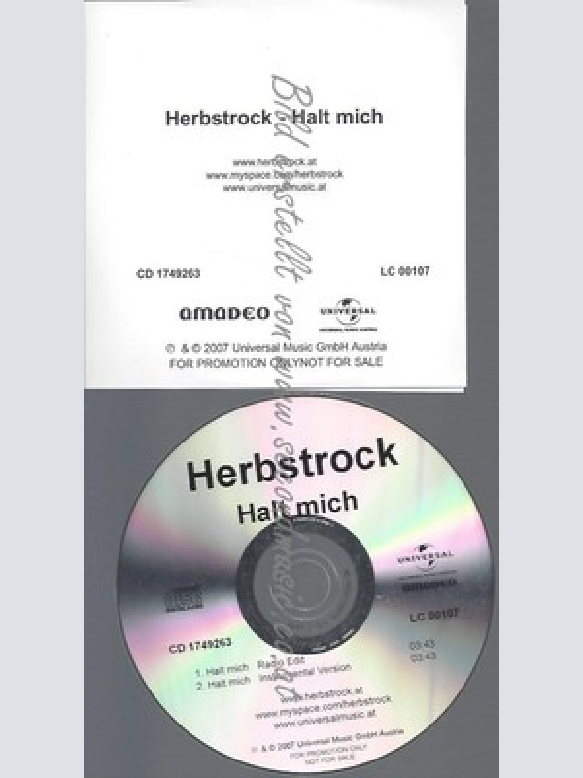 PROMO CD--HERBSTROCK--HALT MICH--2TR