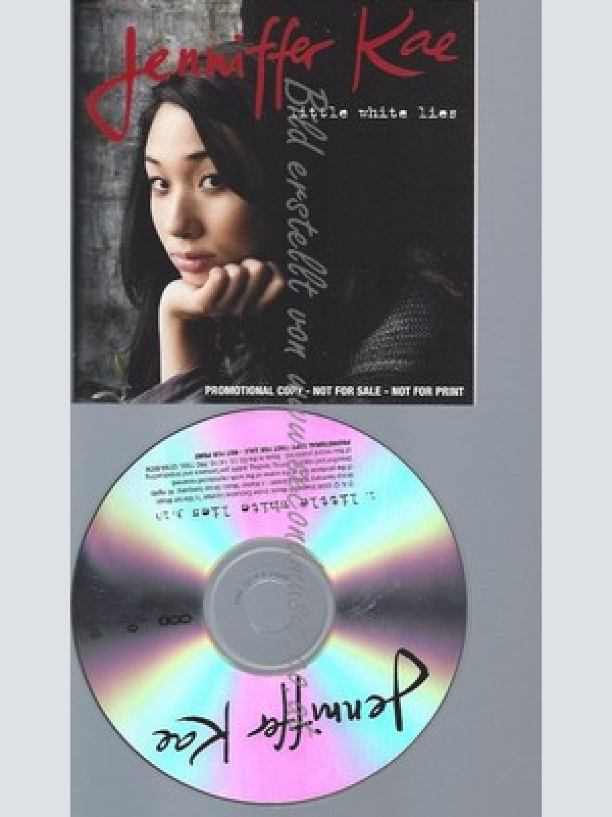 PROMO CD--JENNIFER KAE --LITTLE WHITE LIES --1TR