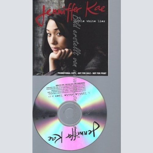 PROMO CD--JENNIFER KAE --LITTLE WHITE LIES --1TR