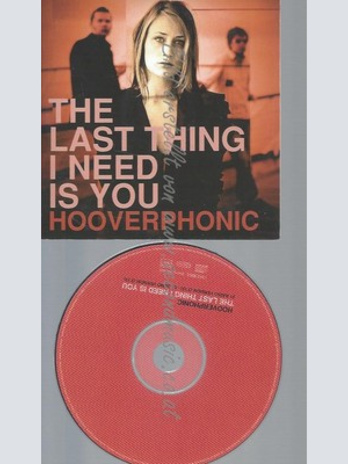 CARDSLEEVE--HOOVERPHONIC -- THE LAST THING I NEED IS YOU-- - CARDSLEEVE