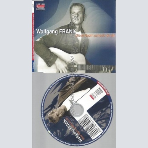CD--WOLFGANG FRANK -- -- DIESE NACHT SCHENK ICH DIR