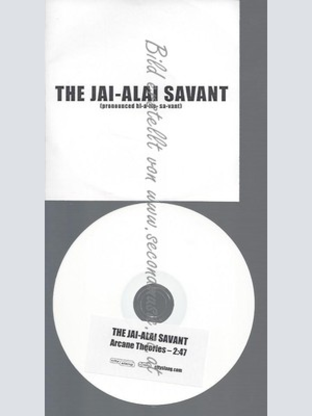 PROMO CD--THE JAI-ALAI SAVANT--ARCANE THEORIES--1TR