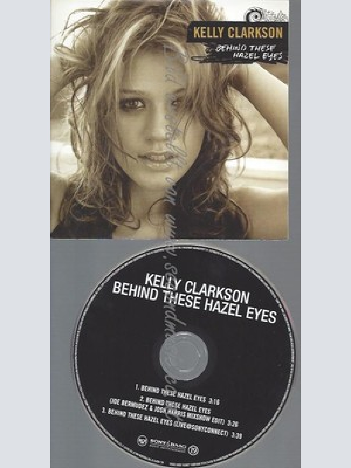 PROMO CD--KELLY CLARKSON--BEHIND THESE HAZEL EYES--3TR