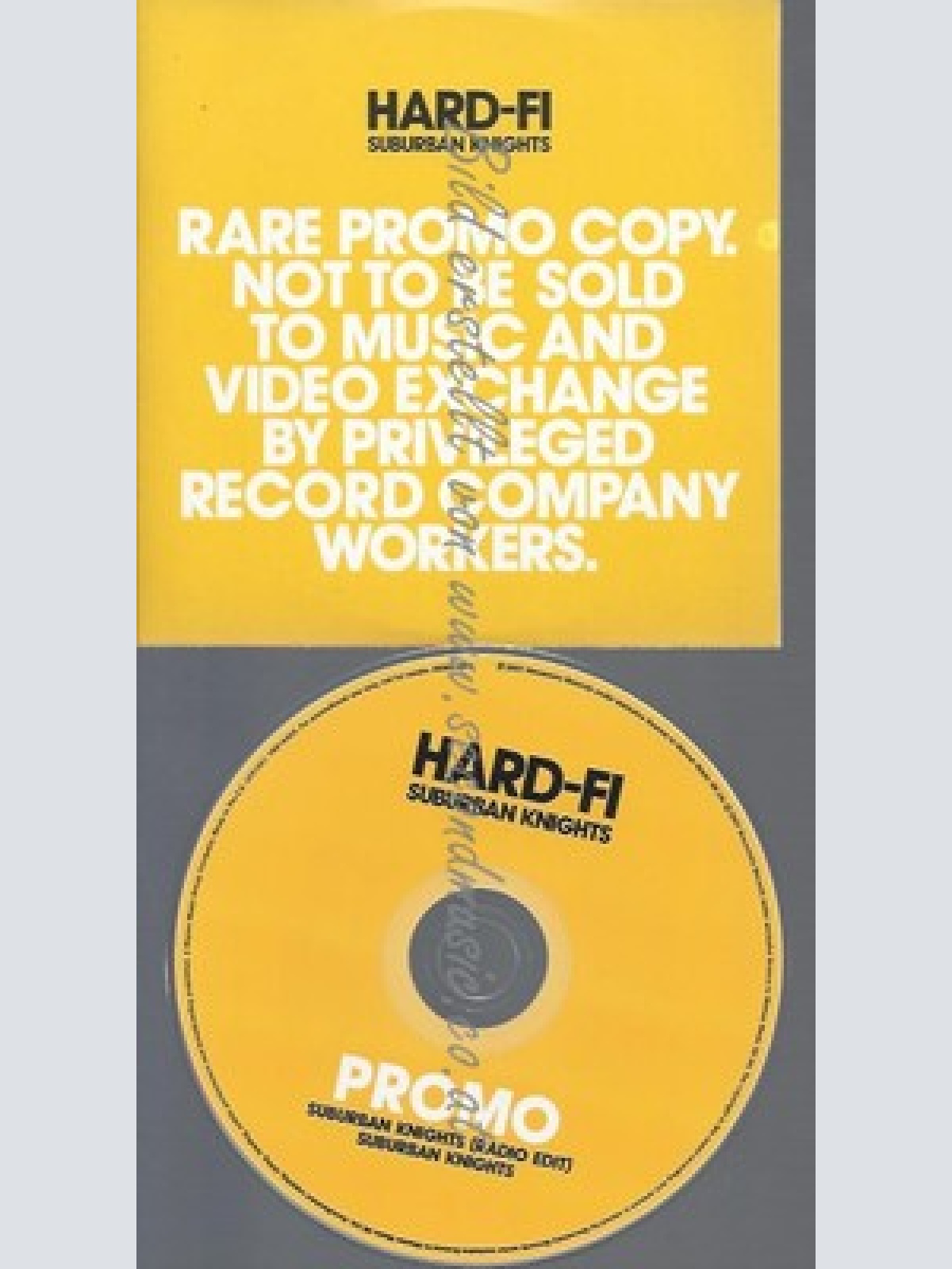 PROMO CD--HARD-FI --SURBURBAN KNIGHTS--