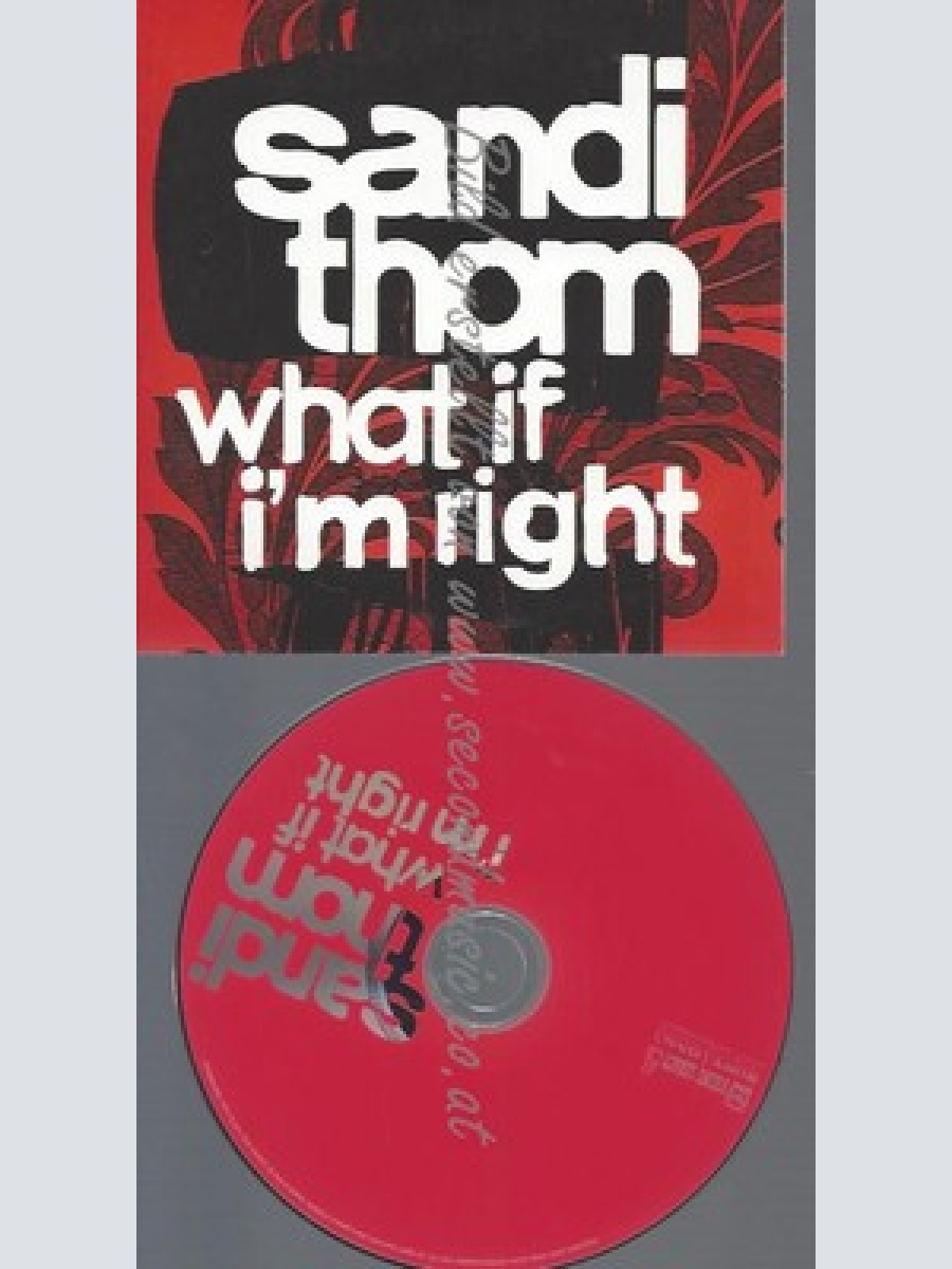 PROMO CD--SANDI THOM--WHAT IF IM RIGHT--1TR