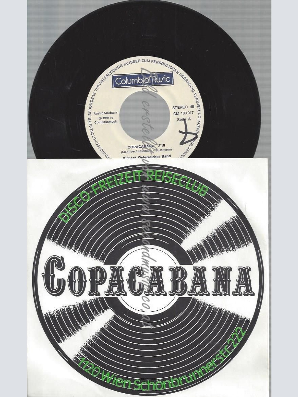 7" COPACABANA  RICHARD ÖSTERREICHER BAND