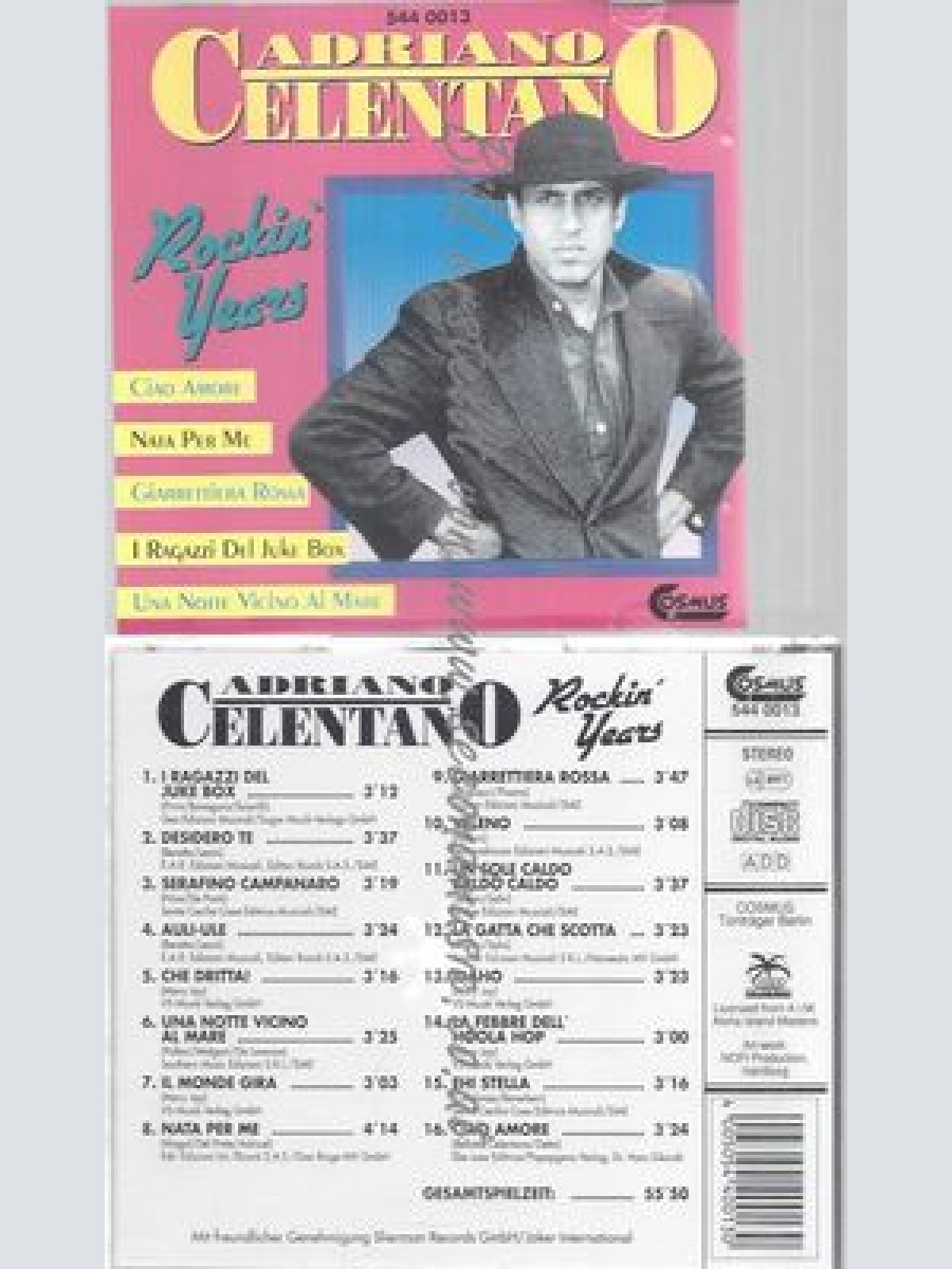 CD-- Adriano Celentano  Rockin' Years