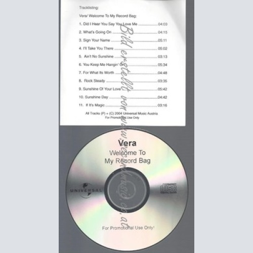PROMO CD--VERA--WELCOME TO MY RECORD BAG--11 TR