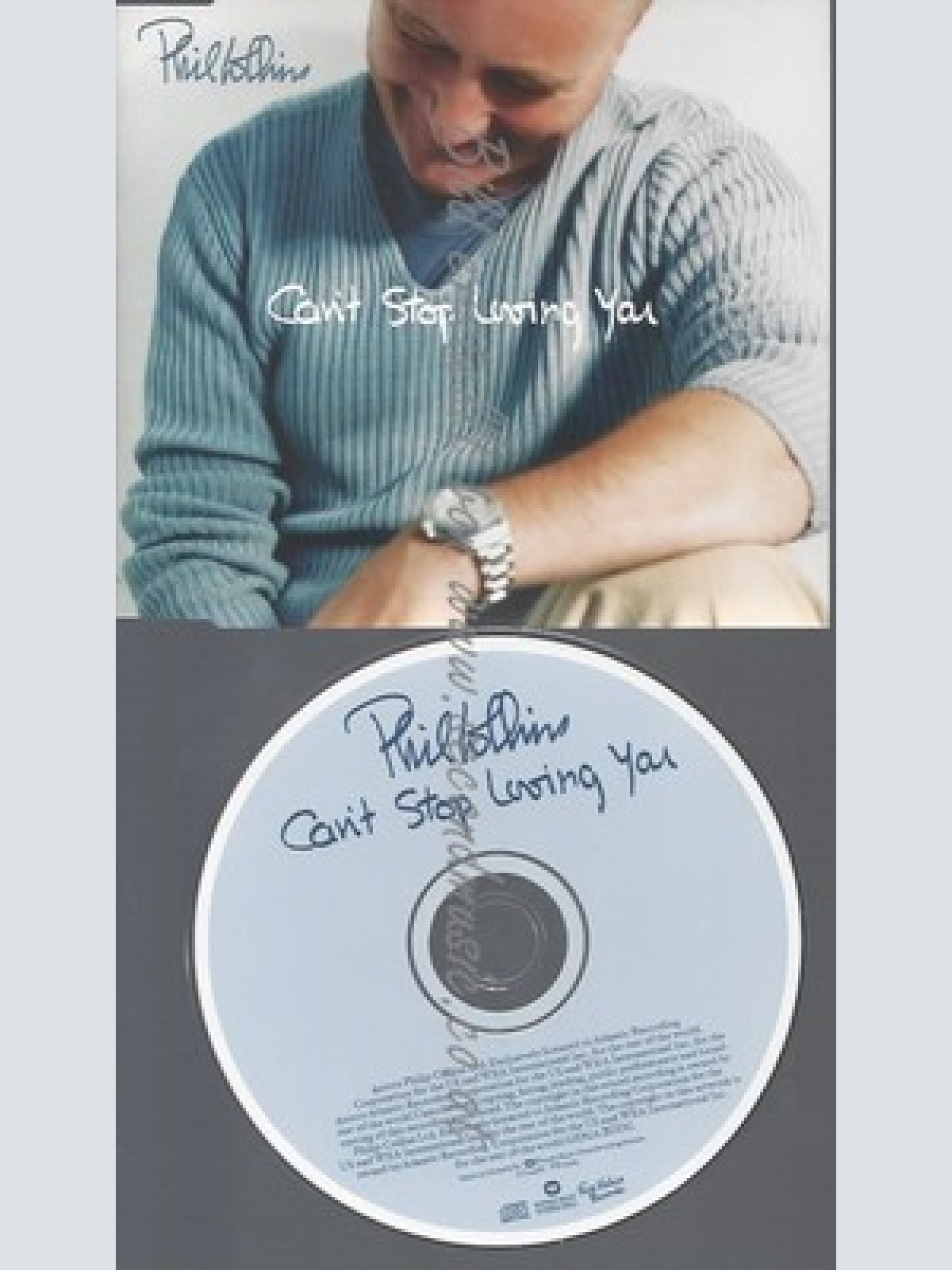 PROMO CD--PHIL COLLINS--CANT STOP LOVING YOU --1TR