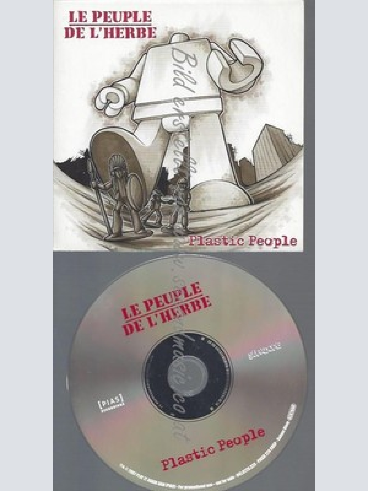 PROMO CD--LE PEUPLE DE LHERBE --PLASTIC PEOPLE--1TR