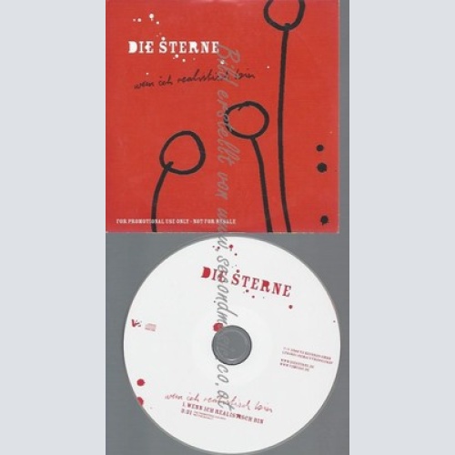 PROMO CD--DIE STERNE--WENN ICH REALISTISCH BIN--1TR