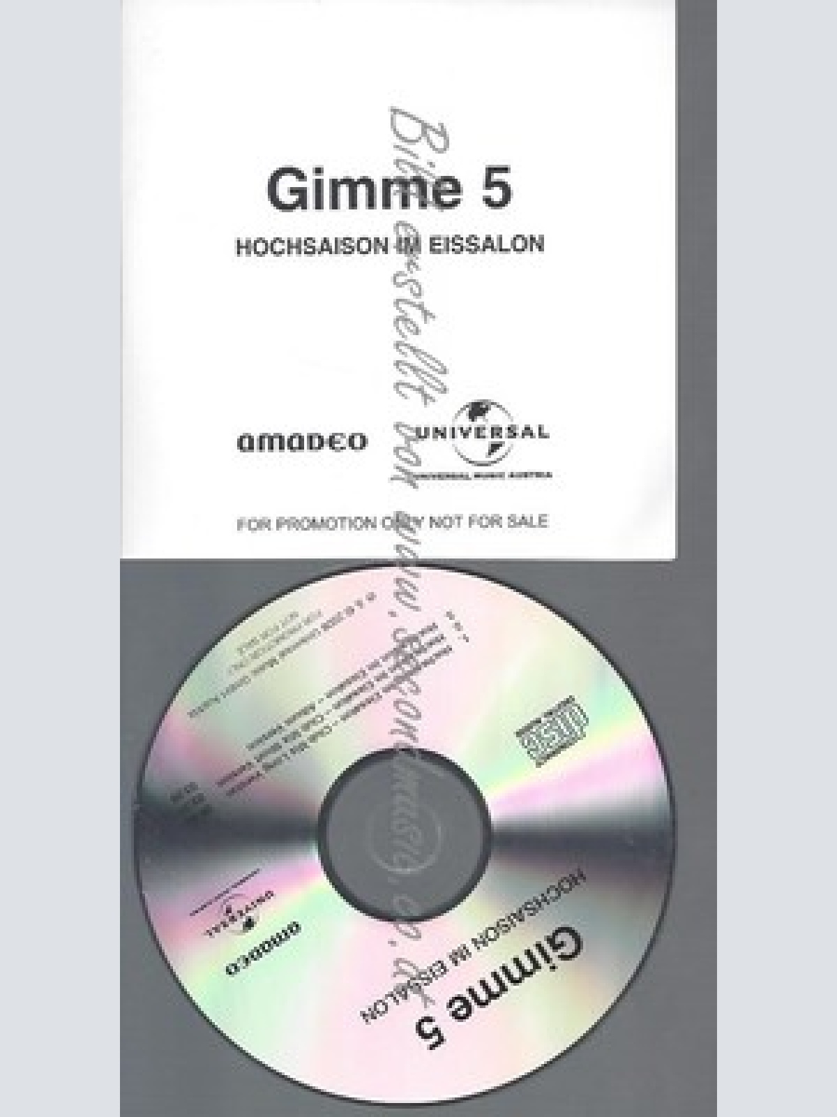 PROMO CD--GIMME 5 --HOCHSAISON IM EISSALON--3TR